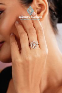 Flower Diamond Ring