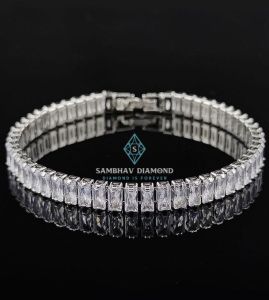 Baguette Cut Diamond Tennis Bracelet