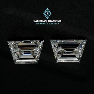 Trapezoid Step Cut Lab Grown Diamond