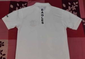 White Sublimation Printed Sports T Shirt