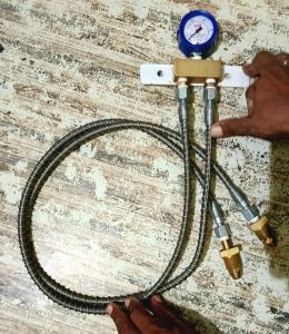 Modified 2 Cylinder Manifold with Flexible Tailpipe