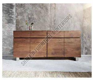 4 Door Pi Oak Sideboard Cabinet