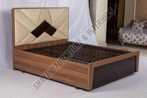 Oak Nordic Double Storage Bed