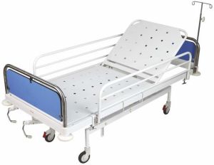 Stainless Steel Two Section Recovery Hospital Bed