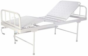 White Stainless Steel Fowler Bed