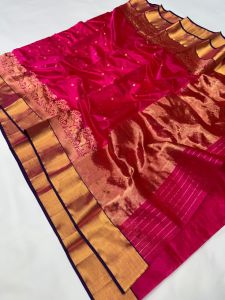 Printed Chanderi Pure Silk Saree