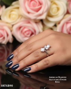 Adjustable Alloy Stone Ring