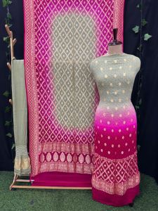 Ajrak Suit Fabric
