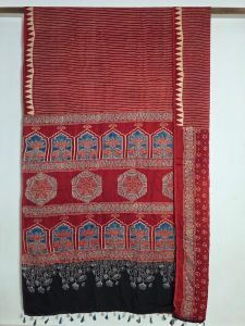 Ajrakh Saree
