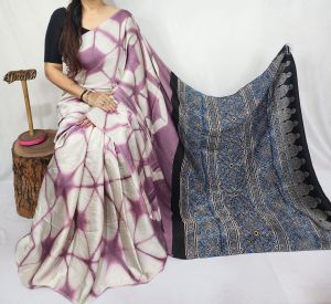 Ajrakh Saree