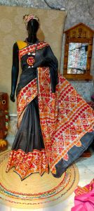 Embroidered Kantha Pure Silk Saree