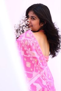 Handloom Woven Banarsi Jamdani Silk Saree