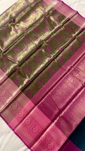 Kanjivaram Silk Blend Printed Saree