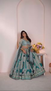 Ladies Party Wear Embroidered Lehenga