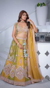 Ladies Party Wear Embroidered Lehenga