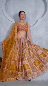 Ladies Party Wear Embroidered Lehenga