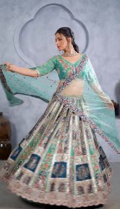 Ladies Party Wear Embroidered Lehenga
