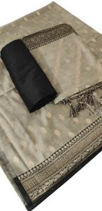 Unstitched Embroidered Cotton Silk Suit Fabric
