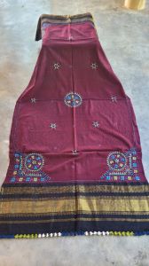 Women Wool Blend Woven Red Dupatta