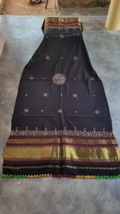 Women Wool Blend Woven Red Dupatta