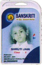 No. 102 Plastic Student Id Card