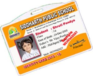 No. 105 Plastic Student Id Card