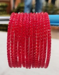 Dark Red Zircon Bangles