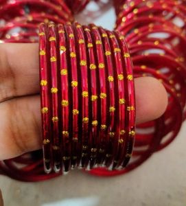 Deep Red Zircon Bangles