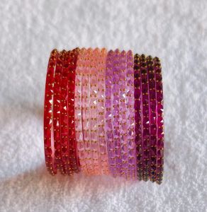 Dotted Zircon Bangles