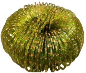 Light Green Golden Polished Bangles