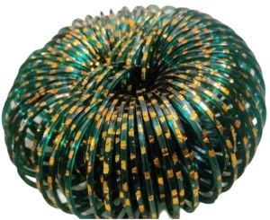 Rama Green Golden Polished Bangles