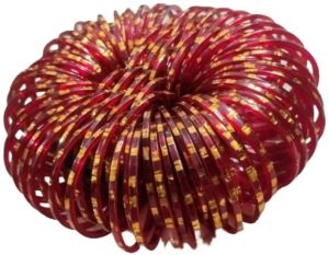 Red Golden Polished Bangles