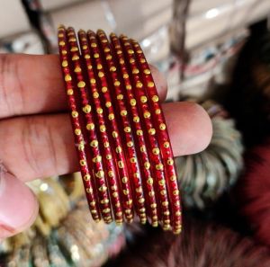 Trendy Stone Work Jari Bangles