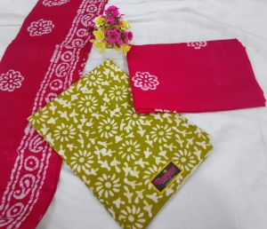 Batik Print Cotton Dress Material