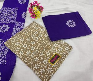 Batik Print Cotton Dress Material