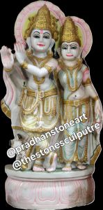 Marble Radha Krishna Statue