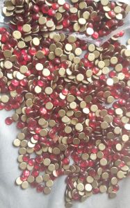 Red Round Glass Stone