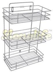 3 Shelf Stainless Steel Jar Rack Organizer