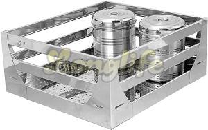 Modular Kitchen Trolley Basket Jar Holder