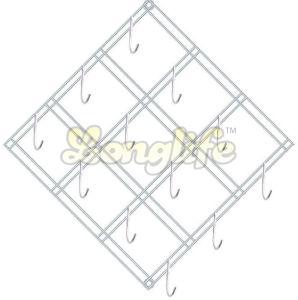 Silver Kite Shape Stainless Steel Hanging Cup Stand