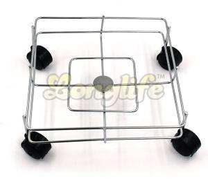 Square Stainless Steel Cylinder Trolley