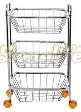 Stainless Steel Fruit & Vegetable Trolley