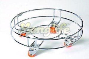Stainless Steel Kitchen Cylinder Trolley