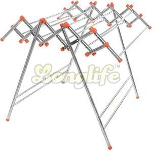 Zig-Zag Style Stainless Steel Foldable Clothes Drying Stand