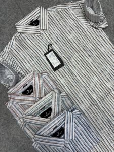 Men Premium Slim Fit Vertical Striped Shirt