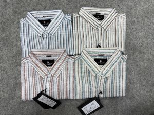 Men Premium Slim Fit Vertical Striped Shirt