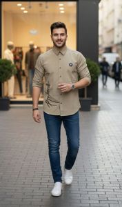 Men Classic Slim Fit Formal Shirt