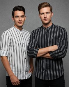 Men Regulr Fit Full Sleeves Striped Casual Shirt