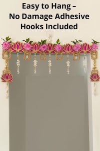 decorative artificial door wall hanging lotus flower toran