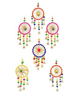 anu handicrafts gota patti bangle bells decorative wall latkan toran